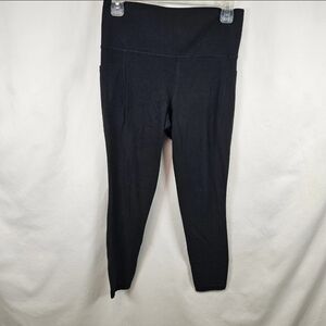 Athleta Salutation Stash Pocket II Ankle Women's Activewear Leggings - Black